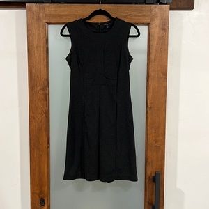 Banana republic dark heather gray fitted tank dress